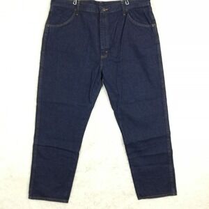 Rustler‎ Mens Jeans Straight Leg Regular Blue Denim Indigo Heavyweight 42x30 New